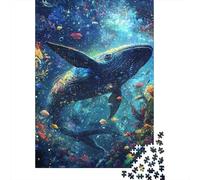 Whale Jigsaw for Adults 1000Pc Brainteasing Games Gift Giving Challenge 1000pcs (75x50cm)