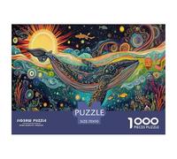 Whale Puzzle Impossibili 1000 Pezzi Dreamy Style Decorazione Per La Casa. Rilassamento E Intelligence Per Adulti E Ragazzi Da 14 Anni 70x50cm/1000pcs