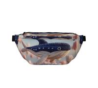 Whale Rag Doll - Marsupio a tracolla per sport all'aria aperta, viaggi, shopping