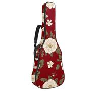 Whale Sea alghe con foglie bolle e stelle marine chitarra acustica Gig Bag, 1 cm di spessore imbottitura impermeabile custodia per chitarra con doppia tracolla regolabile per chitarra da 40 a 42