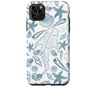Whale Shark Beach Lovers Summer Teal Blue tema Custodia per iPhone 11 Pro Max