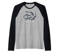 Whale Sharks Shark Ocean, Keep Moving Forward Whale Shark Maglia con Maniche Raglan
