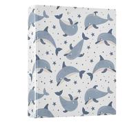 Whale Star - Raccoglitore a 3 anelli da 3,8 cm, contiene 200 documenti, per casa, scuola, ufficio