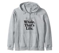 Whale That's Life Ispirational Ocean Lover Felpa con Cappuccio