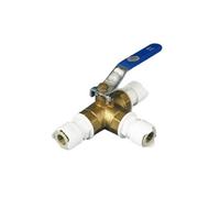 WHALE Valvola a tre vie da 12 mm, con leva di taglio, camper