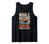 Whale Watching Capitale, Hermanus Sud Africa, Retro Ocean Canotta