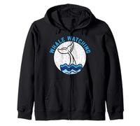 Whale Watching Sea Animal Marine Biologo Felpa con Cappuccio