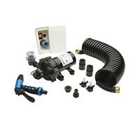 Whale WD4527E - Kit pompa Elite lavaggio ad alta pressione, 4,5 Gal./Min., 70 PSI, pompa 24V, raccordo a ponte, tubo flessibile e grilletto da 25 piedi