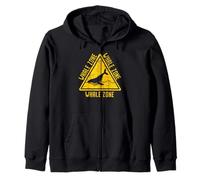 Whale Zone Whale Watching Sea Animal Marine Biologo Felpa con Cappuccio