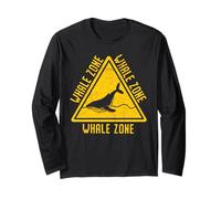 Whale Zone Whale Watching Sea Animal Marine Biologo Maglia a Manica