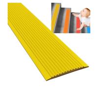 whalebee Strisce di Copertura per Pavimenti Protezione Antiscivolo Scale | Striscia In Gomma Autoadesiva, Bordo Della Scale Strisce Per Interni, Esterni, Gradini, Rampe(Yellow,5m/16.4ft)