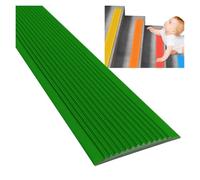 whalebee Strisce di Copertura per Pavimenti Protezione Antiscivolo Scale | Striscia In Gomma Autoadesiva, Bordo Della Scale Strisce Per Interni, Esterni, Gradini, Rampe(Green,5m/16.4ft)