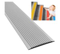 whalebee Strisce di Copertura per Pavimenti Protezione Antiscivolo Scale | Striscia In Gomma Autoadesiva, Bordo Della Scale Strisce Per Interni, Esterni, Gradini, Rampe(Gray,5m/16.4ft)