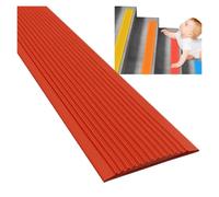 whalebee Strisce di Copertura per Pavimenti Protezione Antiscivolo Scale | Striscia In Gomma Autoadesiva, Bordo Della Scale Strisce Per Interni, Esterni, Gradini, Rampe(Red,5m/16.4ft)