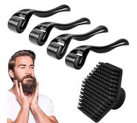 Whaleo Dermaroller Capelli Professionale Micro Rullo, 0,5/1/1,5/2mm Dermaroller Viso,Microneedling Viso,Beard Roller,Micro Rullo para Crescita Barba,Perdita Capelli Delle Rughe Cicatrici Smagliature