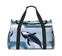 Whales at sea È una borsa da viaggio a tracolla portatile con grande capacità e multifunzione, un must per i viaggi all'aperto