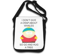Whales go and Hug a Tree Borsa a tracolla Bianco