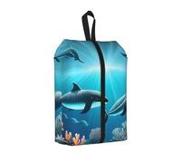 Whales Under the Sea - Borsa per scarpe da viaggio, impermeabile, 3 in 1, per scarpe da ginnastica