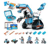 WhalesBot E7 Pro 12 in 1 Robot alla menta per bambini a partire dagli 8 anni in su, programmazione Scratch & App, divertente robot da costruzione, giocattolo telecomandato (versione tedesca)