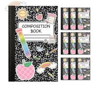 Whaline 30 Pcs Back to School Notepads Mini Notebook Composition Small Pocket Journal Memo Pads for First Day of School Student Party Supplies