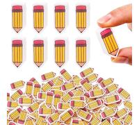 Whaline 60 gomme da cancellare a forma di matita per il ritorno a scuola, mini gomme da cancellare per la collezione di matite carine, cancelleria per il primo giorno di scuola, bomboniere, premio per