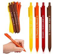 Whaline Set di 32 divertenti penne a sfera in plastica con inchiostro nero per autunno, casa, ufficio, scuola, insegnamento, scrittura, attività, premi, feste, decorazione regalo