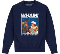 Wham - Felpa "Last Christmas" unisex uomo/donna PN338 (M) (blu navy)