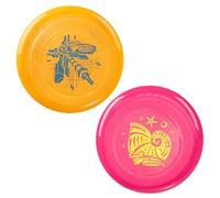 Wham-O Frisbee Go 2 Pack Dischi Volanti, Set di 22.86 cm Leggeri e Colorati per Principianti Bambini Ragazzi e Ragazze dai 5+ Anni, Gioco da Esterno per Spiaggia, Parco e Giardino - 70g (50140-V23)