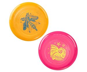 Wham-O Frisbee Go 2 Pack Dischi Volanti, Set di 22.86 cm Leggeri e Colorati per Principianti Bambini Ragazzi e Ragazze dai 5+ Anni, Gioco da Esterno per Spiaggia, Parco e Giardino - 70g (50140-V23)