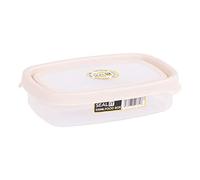 Wham Seal It - Contenitore rettangolare per alimenti, 550 ml, colore: Trasparente/Crema