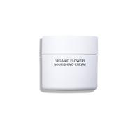 Whamisa Organic Flowers Nourishing Cream - 95,2% biologico, formula anidra, post biotici fermentati per un'idratazione profonda, idratante lenitivo e nutriente (50 ml)