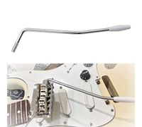 Whammy Bar 6 mm Chitarra tremolo Braccio Trem Bar Vibrato Braccio Tremolo Stick per Strat Style Chitarra Elettrica Tremolo System Stratocaster Argento con Punta Bianca