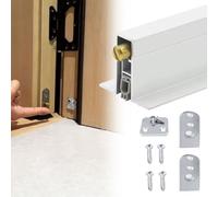WhamtL Paraspifferi Automatico Guarnizione a Ghigliottina Automatica a Scomparsa Antipolvere, Guarnizione per Porta a Incasso con Viti, Paraspifferi in Alluminio con Funzione di Isolamento Acustico