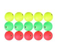 WHAMVOX 15 Pezzi Galleggianti da Pesca a Sfera 27 MM Anello in Rame Palle Galleggianti per Acqua e Salata Kit Accessori per Pesca a Spinning e Waggler Visibili