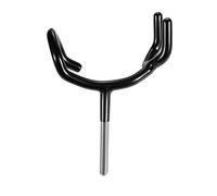 WHAMVOX 1pezzi Asta Microfono y Metallo Nero Con Supporto Tripod Base Stabile Per Registrazione e Karaoke Compatibile Stands e Supporti Microfono Design Extra Posizionamento Facile