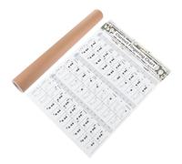 WHAMVOX 1pezzi Poster Di Accordi Per Clarinetto Guida Pratica Per Principianti Materiale Resistente e Sicuro Aiuto Per Apprendimento Musicale Diagrammi Di Accordi Comuni