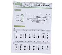 WHAMVOX 1pezzi Trumpet Chord Diagram for Beginners Coated Paper Chord Chart for Easy Practice and Novice Trumpet Players