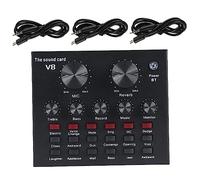 WHAMVOX 1set Mixer Audio Sonora e Microfono Condensatore Mixer Per Streaming e Karaoke Dual Port Per Trasmissione Live Interattiva e
