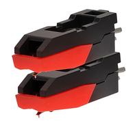 WHAMVOX 2 Pezzi Ago Stilo di Ricambio per Giradischi in Plastica Abs Nero, Compatibile Tutti i Piatto Girevole, Accessorio Facile da Installare per Fonografo
