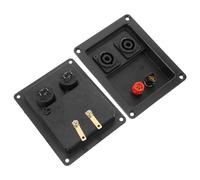 WHAMVOX 2 Pezzi Connettori per Casse Acustiche in Lega Zinco Placcati Oro e Materiale Abs, Prestazioni Stabili e Affidabili per Performance e Conferenze