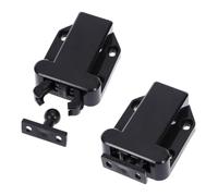 WHAMVOX 2 Pezzi Di Chiavistello Autobloccante Per Armadietti Elettrici Chiavistello Autobloccante Per Porta Per Armadio Chiusura A Pressione Nero