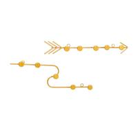 WHAMVOX 2 Pezzi Gancio Decorativo da Parete in Ferro Oro, Multiuso | Struttura ad Arco, Fissaggio Murale, Soluzione Salvaspazio per Ingresso e Ufficio, per Studenti e Casa