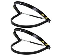 WHAMVOX 2 Pezzi Supporto per Schermo da Saldatura Staffa in Lega di Alluminio Nero, Protezione Completa e Costruzione Stabile, Flessibilità Rotante a 180° per Elettricisti e Lavori Edili