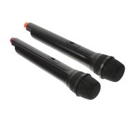 WHAMVOX 2 Pz Fingi Di Giocare a Un Giocattolo Cantare Insieme Boombox Microfono Di Simulazione Giocattolo Microfono Per Amplificazione Vocale Giocattoli Musicali Black Plastica