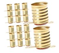 WHAMVOX 20pezzi Portalampada in Rame Per Luci Indicatore e Fonti Luminose Mini Presa Lampada Per Test Elettrici Facile Da Installare e Resistente Alle Alte Temperature Per Laboratori