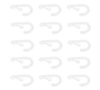 WHAMVOX 25 Pezzi Gancio Trasparente Per Punto Interrogativo Porta Del Cappello Ganci Espositivi Per La Vendita Al Dettaglio Ganci a j in Plastica Gancio Appendi Borsa Transparent