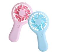 WHAMVOX 2pezzi Mini Ventilatore Portatile Ricaricabile Ventilatore Usb Facile Trasportare Per e Attività All Colori