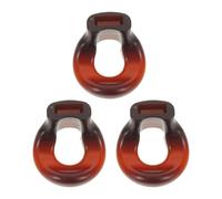 WHAMVOX 3 Pezzi allenatore per il controllo del respiro trainer per la testata del flauto trainer per l'imboccatura dei legni bocchino per flauto Brown