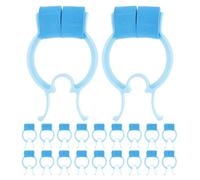 WHAMVOX 30 Pezzi Clip Nasali per Allenamento Pinze Nasali in Plastica Leggere Imbottitura Morbida Supporto per Test Funzionalità Polmonare e Controllo Sanguinamento Uso Quotidiano e