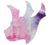 WHAMVOX 3pezzi Battipenna per Chitarra Acustica Autoadesivi Piastra di Protezione Pretagliata Forma Stilizzata Accessorio per Chitarrista e Musicista Principiante Ricambio per Chitarra